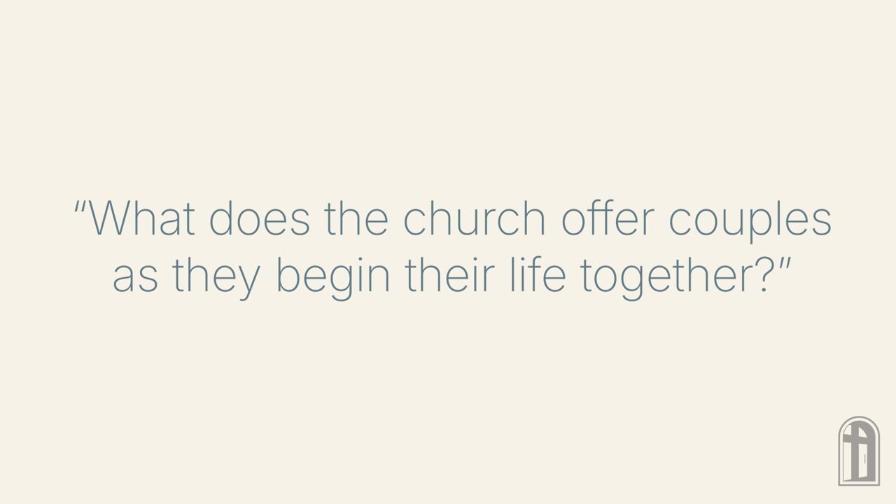 Father Tim speaking in a Catholic reflection video.
